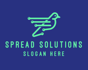 Fast Digital Bird logo design