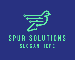 Fast Digital Bird logo design