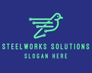 Fast Digital Bird logo design