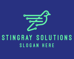 Fast Digital Bird logo design