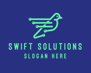 Fast Digital Bird logo design