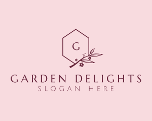 Floral Beauty Crest logo design