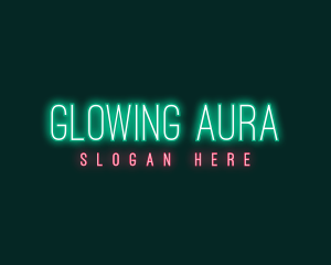 Minimalist Neon Glow logo design