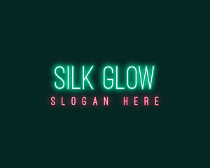 Minimalist Neon Glow logo design