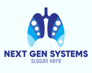 Blue Respiratory Dots logo