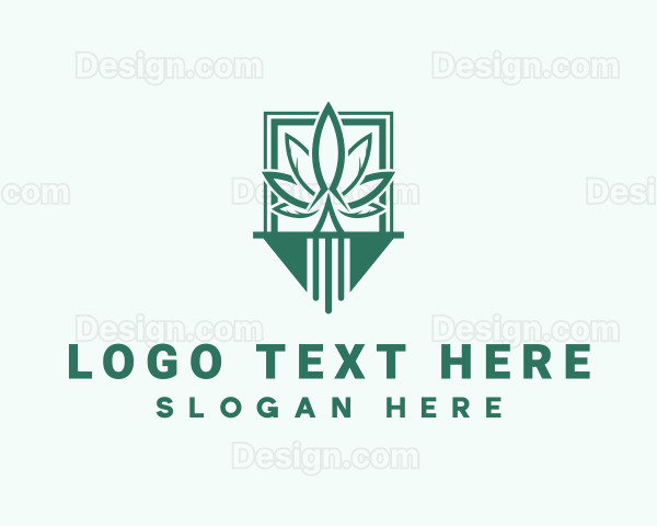 Marijuana Plantation Emblem Logo