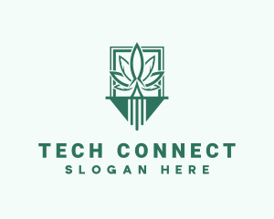 Marijuana Plantation Emblem logo