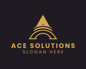 Professional Construction Arch Letter A logo design