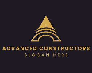 Professional Construction Arch Letter A logo design