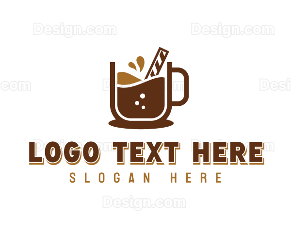 Sweet Dessert Choco Drink Logo