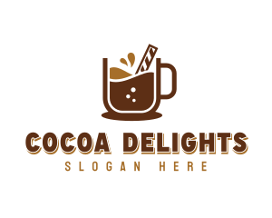 Sweet Dessert Choco Drink logo design