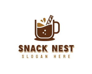 Sweet Dessert Choco Drink logo design