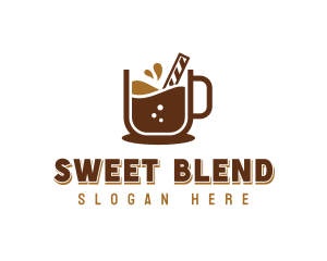 Sweet Dessert Choco Drink logo design