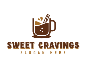 Sweet Dessert Choco Drink logo design