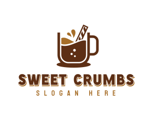 Sweet Dessert Choco Drink logo design