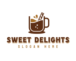 Sweet Dessert Choco Drink logo design