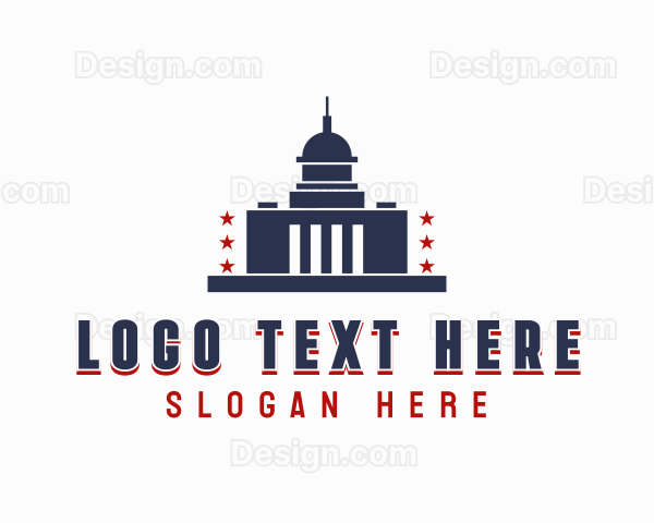 Patriotic USA Capitol Logo