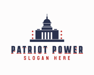 Patriotic USA Capitol logo design