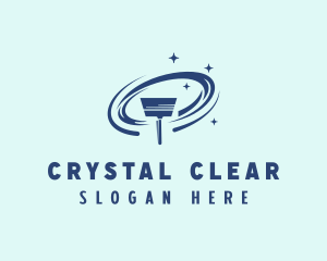 Cleaning Squeegee Wiper logo design