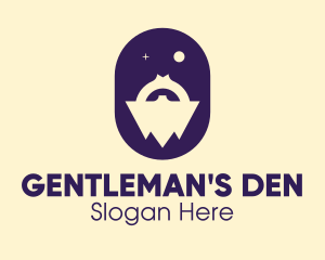 Star Man Beard logo design