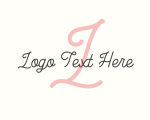 Cursive Script Minimalist logo