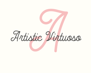 Cursive Script Minimalist logo design