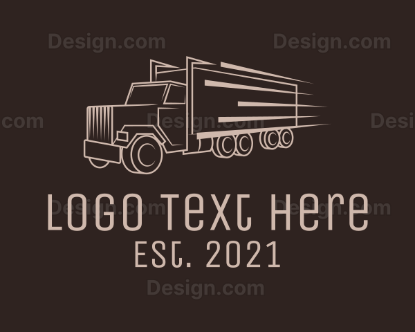 Cargo Truck Freight Logo