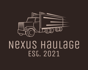 Cargo Truck Freight logo design