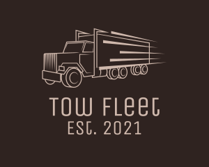 Cargo Truck Freight logo design