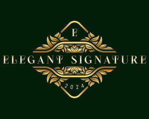 Elegant Luxury Ornament logo design