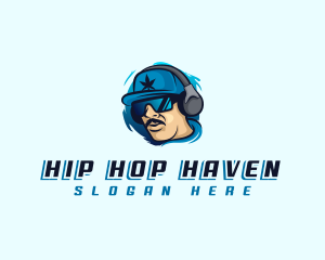 Hiphop Music Rapper logo design