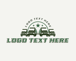 Military Cargo Truck Logo