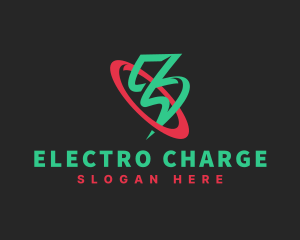 Power Electricity Lightning logo design