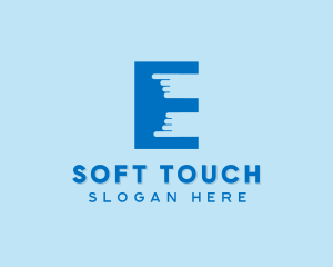 Finger Touch Letter E  logo
