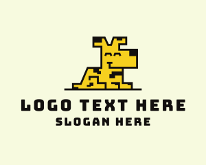 Happy Pixel Dog  logo