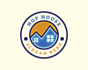 Roof House Realty logo design