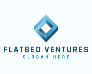 Tech Loop Innovation Cube logo design