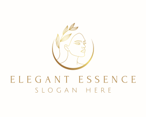 Elegant Natural Lady logo design