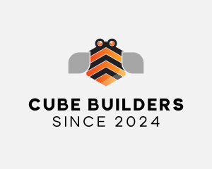 Cube Honey Bee  logo design