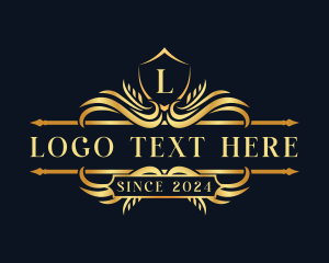 Elegant Ornamental Crest logo