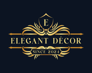 Elegant Ornamental Crest logo design