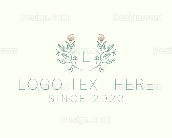 Leaf Floral Plant Seashell Logo