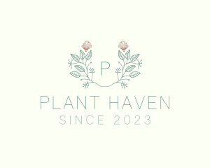 Leaf Floral Plant Seashell logo design