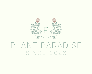 Leaf Floral Plant Seashell logo design