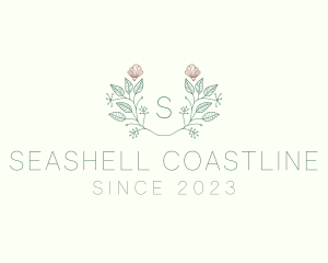 Leaf Floral Plant Seashell logo design