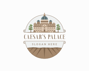 Church Palace Architecture Landmark logo design