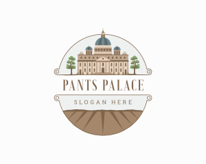 Church Palace Architecture Landmark logo design