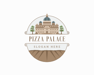 Church Palace Architecture Landmark logo design