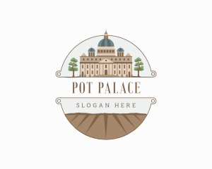 Church Palace Architecture Landmark logo design