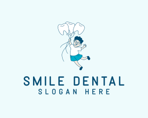 Pediatric Tooth Kid logo design